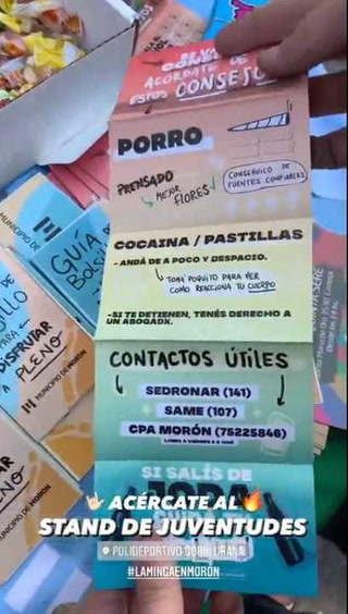 "Tomá poquita cocaina para ver cómo reacciona tu cuerpo", fuerte polémica por una campaña del municipio de Morón