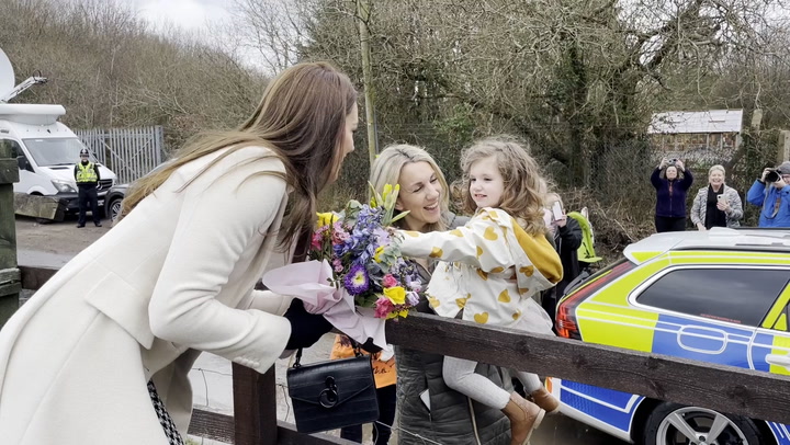 Princess Kate passed bunch of daffodils by toddler during visit to Wales
