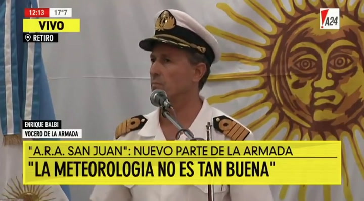 ARA San Juan: la Armada se desliga de la filtración del último mensaje que enviaron desde el submari