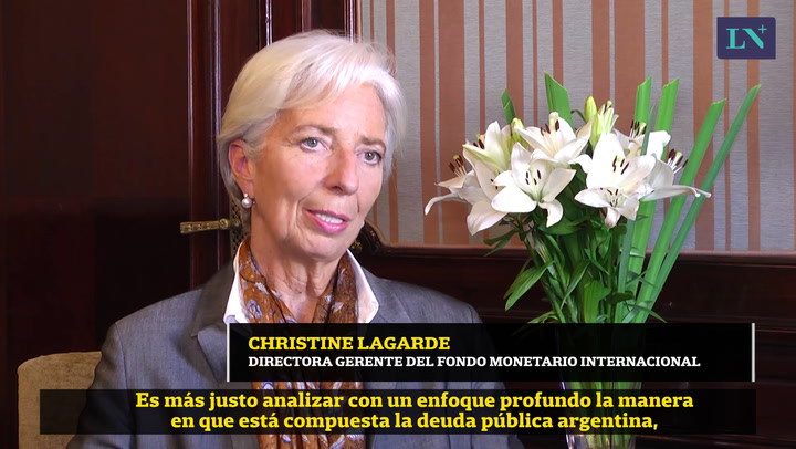 Christine Lagarde, sobre el endeudamiento del país