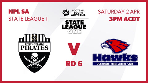 2 April - SA State League 1 - Round 6 - Port Adelaide v Adelaide Hills