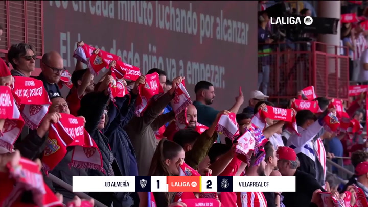 Almera 1-2 Villarreal: resumen y mejores jugadas| LaLiga EA Sports (J32)