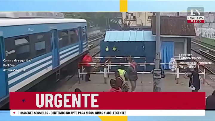  Liniers: no miró si venía el tren, se salvó de milagro