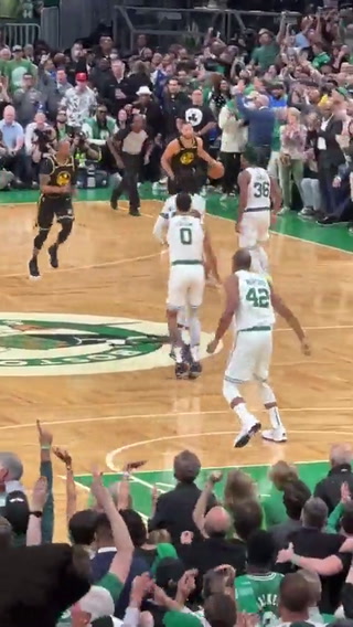 La jugada que cerró el juego 3 entre los Warriors y los Celtics