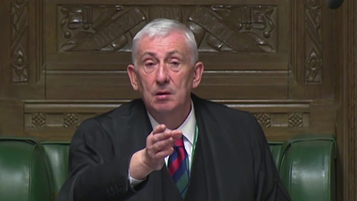 Lindsay Hoyle pauses debate to scold MP who 'flashed camera' in Commons