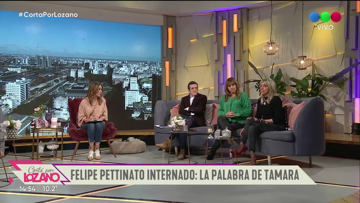 Tamara Pettinato habla sobre la internación de Felipe