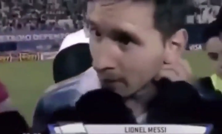 El video de Lionel Messi que se usó en broma por la lesión del arquero de Irán