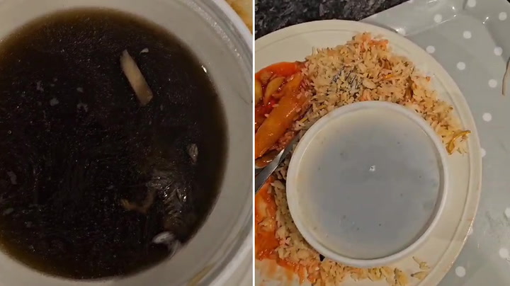 Man finds mouse twitching in Chinese takeaway