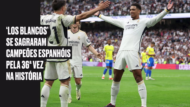 Real Madrid conquista seu 36º título de LaLiga