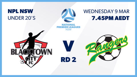 9 March - Round 1 NPL NSW U20's - Blacktown City v Mt Druitt Rangers