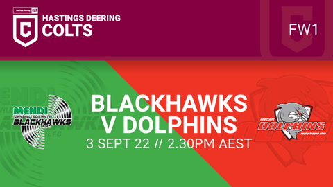 Townsville Blackhawks U21 - HDC v Redcliffe Dolphins U21 - HDC