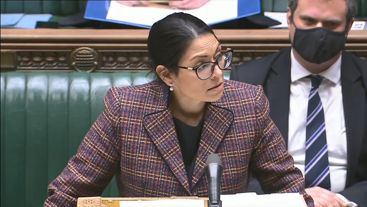 Priti Patel accuses Labour of standing up for 'unlimited migration'