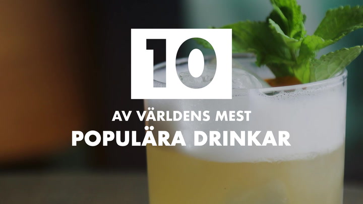 10 av världens mest populära drinkar
