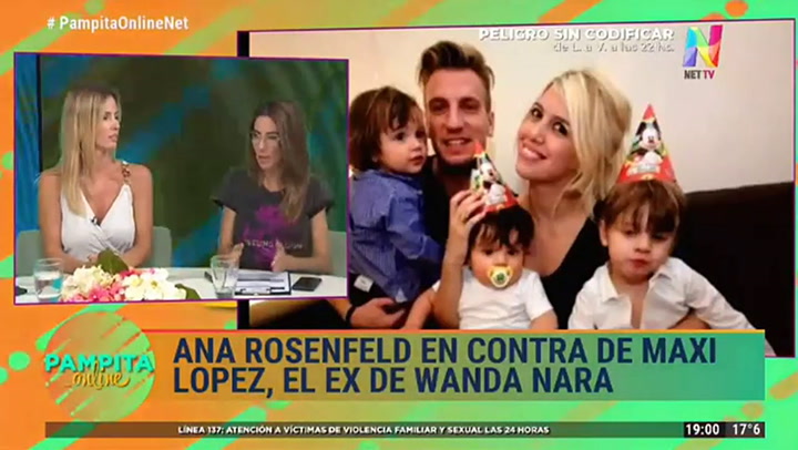 Pampita Ardohain contra Maxi López: 'Se le borró la memoria' - Gentileza: NET TV