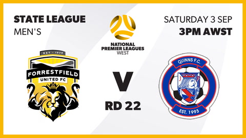 Forrestfield United FC - WA State League 1 v Quinns FC