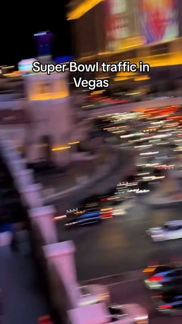 El tráfico en Las Vegas por el Super Bowl 2024