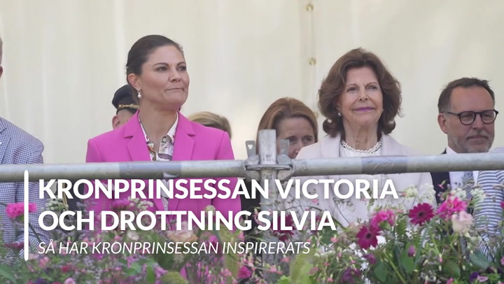 Så har kronprinsessan Victoria inspirerats av drottning Silvia