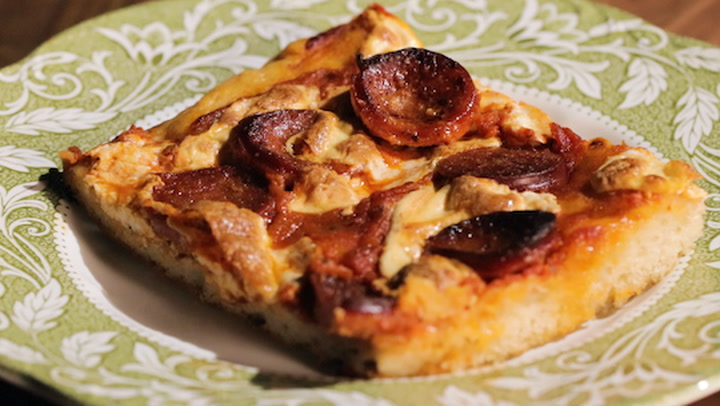 Staying Home: Spicy Pepperoni Pizza