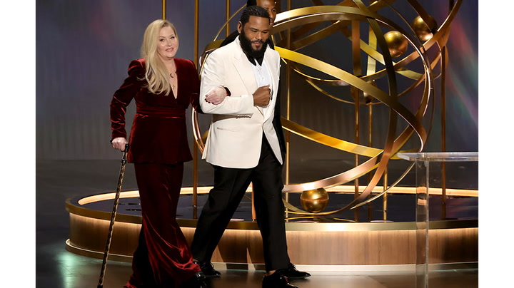 Christina Applegate gets standing ovation presenting at Emmys 2024