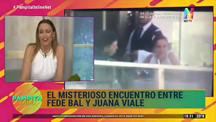 Pampita hablo sobre la locura que tienen con sus amigas por Maluma. Fuente: NET TV