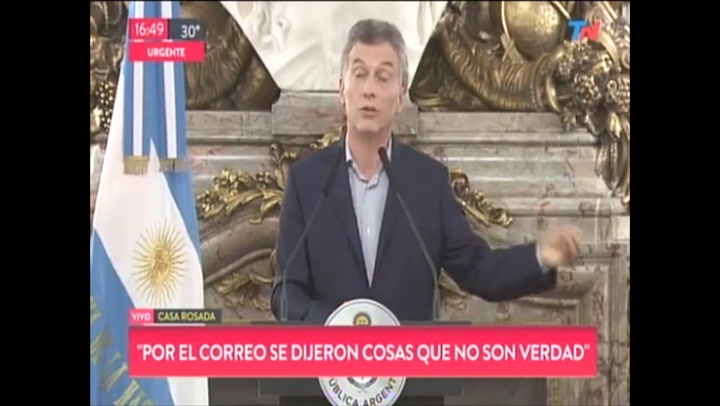 Las explicaciones de Macri sobre la deuda del Correo