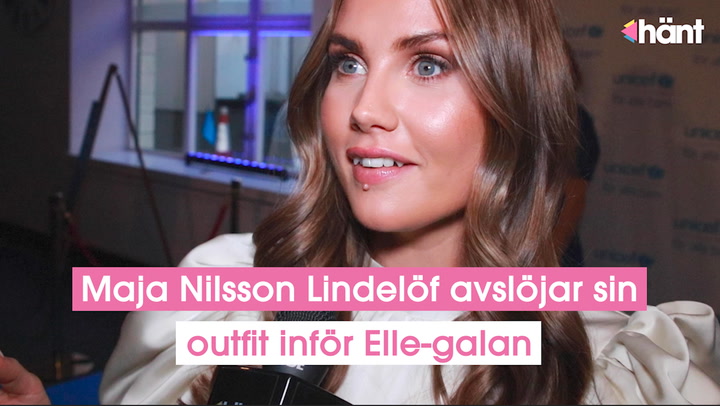 Maja Nilsson Lindelöf avslöjar sin outfit inför Elle-galan