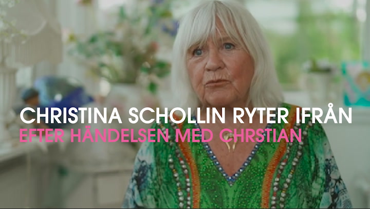 Christina Schollin ryter ifrån efter händelsen med Christian Bauer
