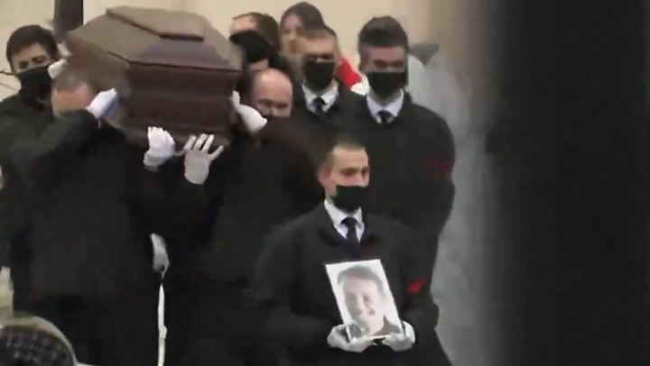 Navalny's coffin leaves Moscow church where thousands gathered for farewell ceremony