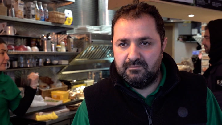 Cafe owner describes moment he rescued ‘scared and crying’ children from London bus crash