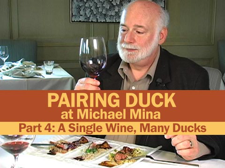 Pairing Mina, 4: A Single Wine, Many Ducks