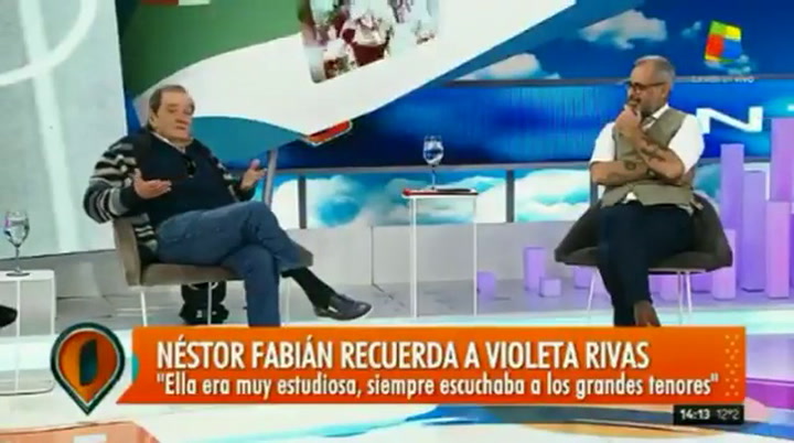 Néstor Fabián recuerda a Violeta Rivas - Fuente: América Tv