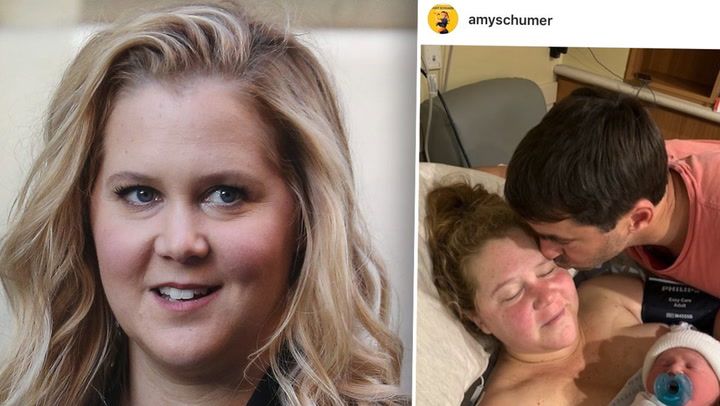 Komikern Amy Schumer har blivit mamma för första gången