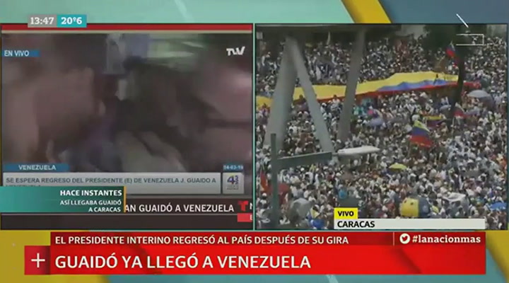 Las palabras de Guaidó al pisar Venezuela