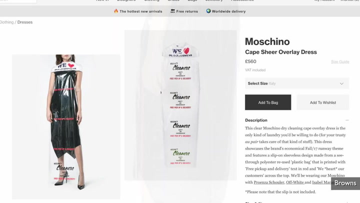 Nordstrom pulls Moschino's drug-themed fashion line from its