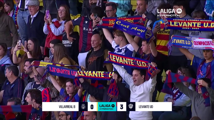 Villarreal B 0-3 Levante: resumen y goles | LaLiga Hypermotion (J38)