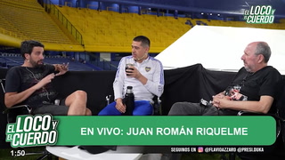 Flavio Azzaro hizo emocionar a Riquelme en plena entrevista