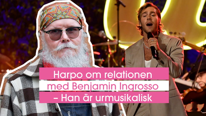 Harpo om relationen till Benjamin Ingrosso – Han är urmusikalisk