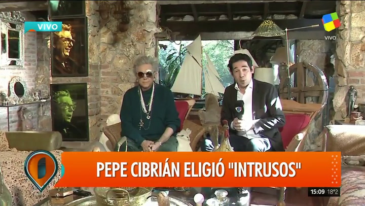 Pepe Cibrián enojado con Intrusos - Fuente: América tv
