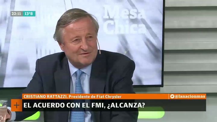 Cristiano Rattazzi: 'Sería una derrota para Macri que vuelvan las retenciones'