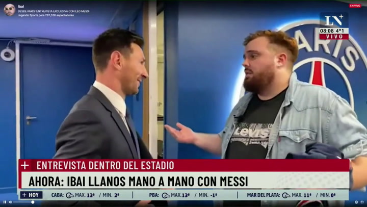 Messi transmitió en vivo por Twicht, con Ibai Llanos