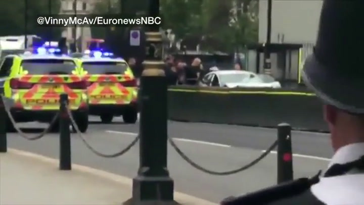 Último momento del ataque terrorista en Londres. Fuente: BBC