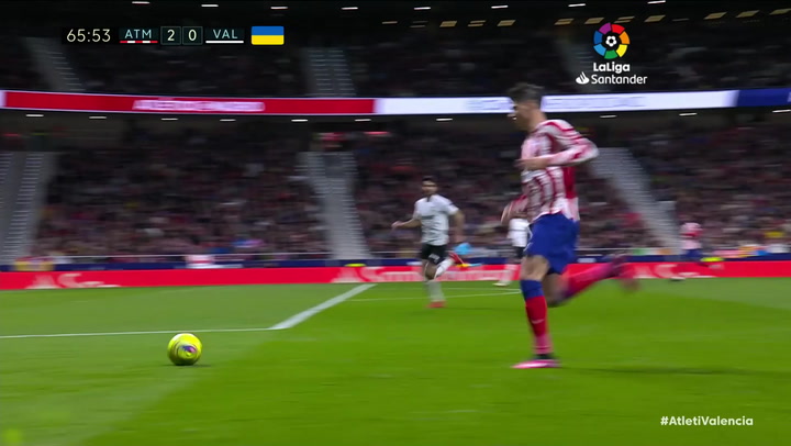 Gol de Lemar (3-0) en el Atlético de Madrid 3-0 Valencia