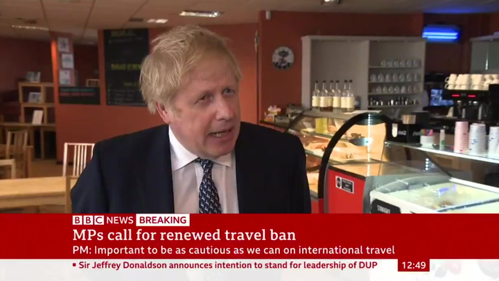 Boris Johnson braces foreign holidaymakers for disappointment, warning of risk of ‘influx of disease’