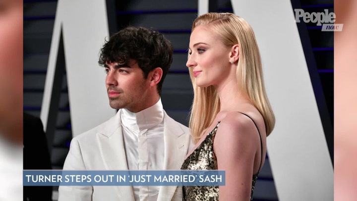 Sophie Turner Wears 'Just Married' Sash After Las Vegas Wedding
