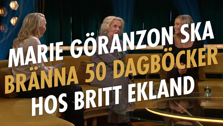 Marie Göranzon ska bränna 50 dagböcker