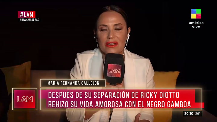 La picante respuesta de María Fernanda Callejón cuando la cuestionaron por su relación con el Negro Gamboa: “Atrasan”