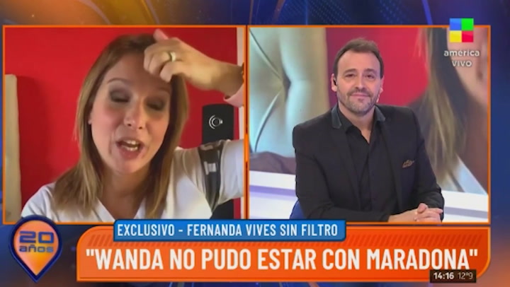 Fernanda Vives contó en Intrusos que Flor de la V le pegó una trompada a Pablo Goycochea