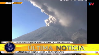 Alerta en México por la erupción del Popocatépetl