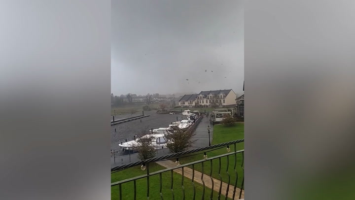'Tornado' sweeps through Irish village damaging homes and cars