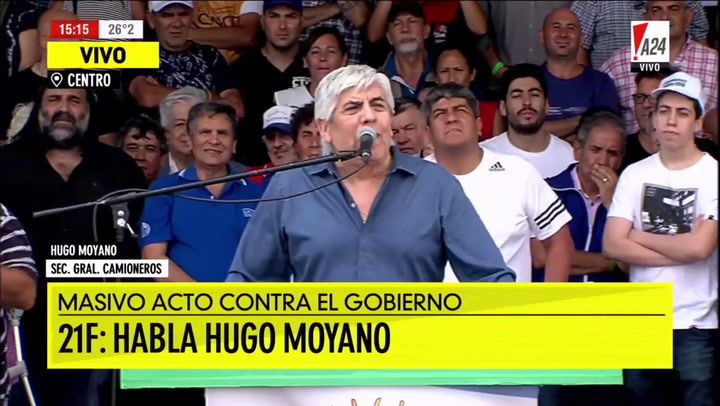 Hugo Moyano: 'No estoy implicado en ninguna denuncia de corrupción'
